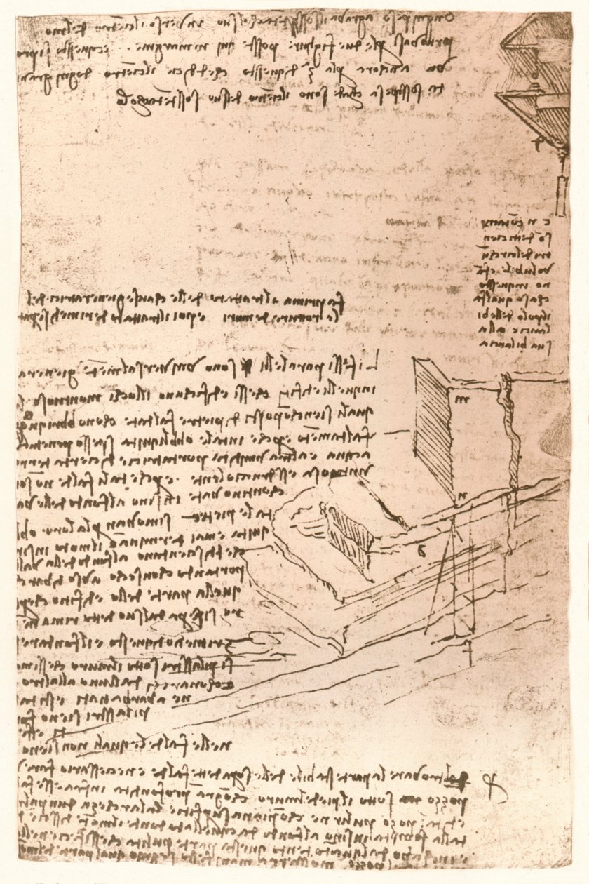 Dessin architectural - Leonardo da Vinci