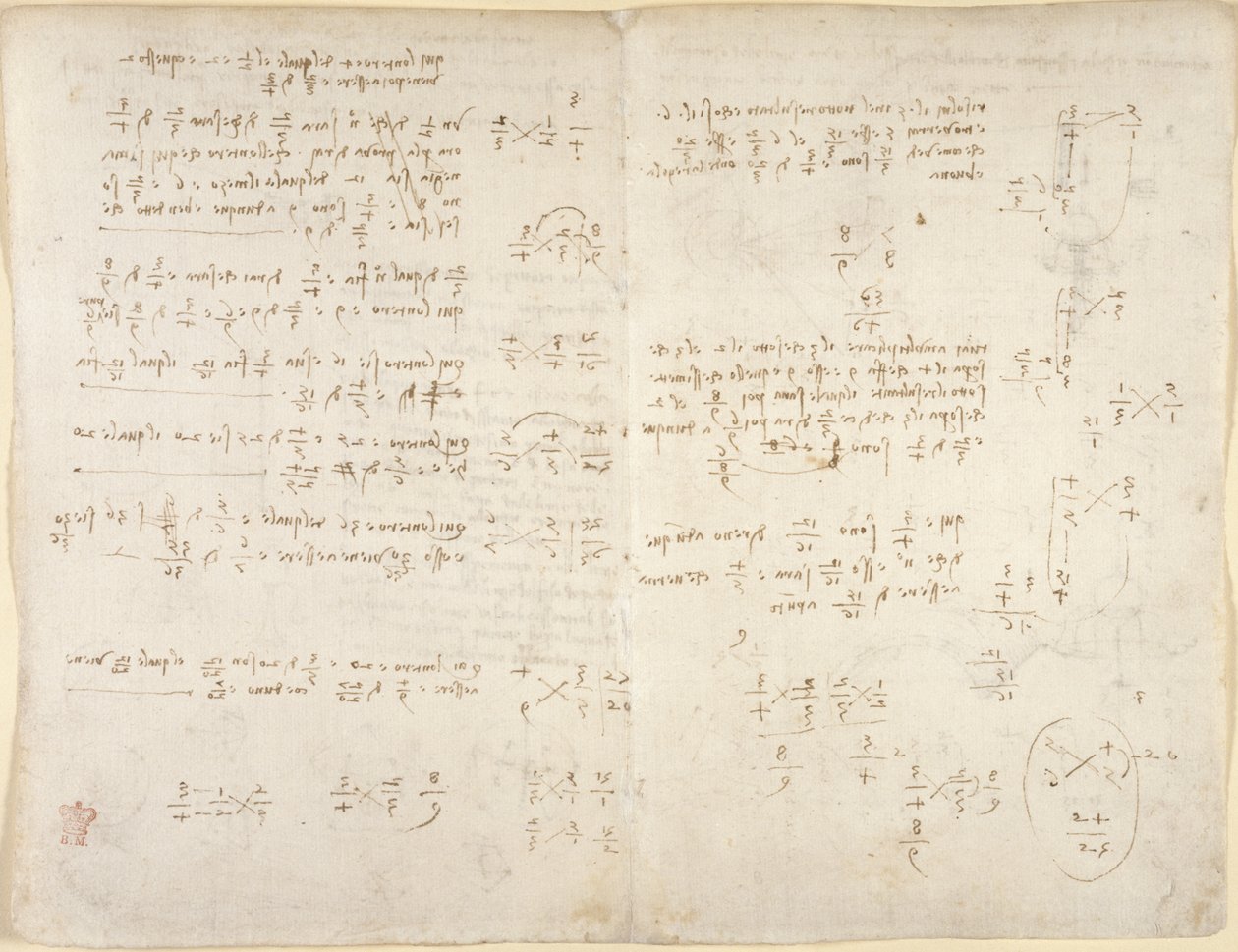Notes ; calculs mathématiques, du 