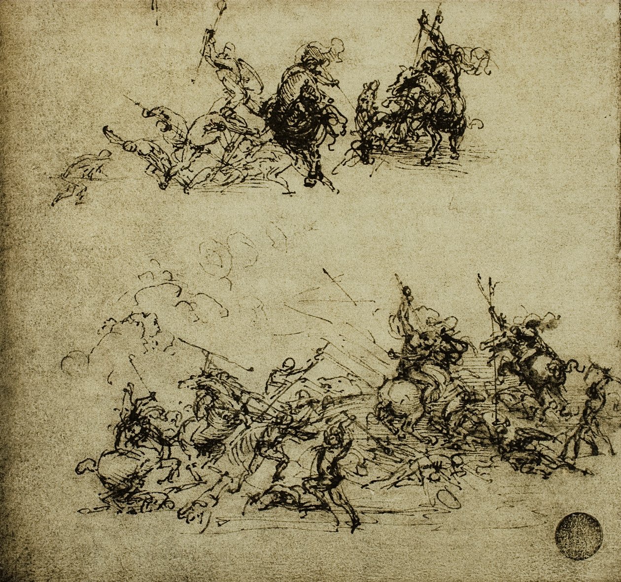 Scène de bataille - Leonardo da Vinci