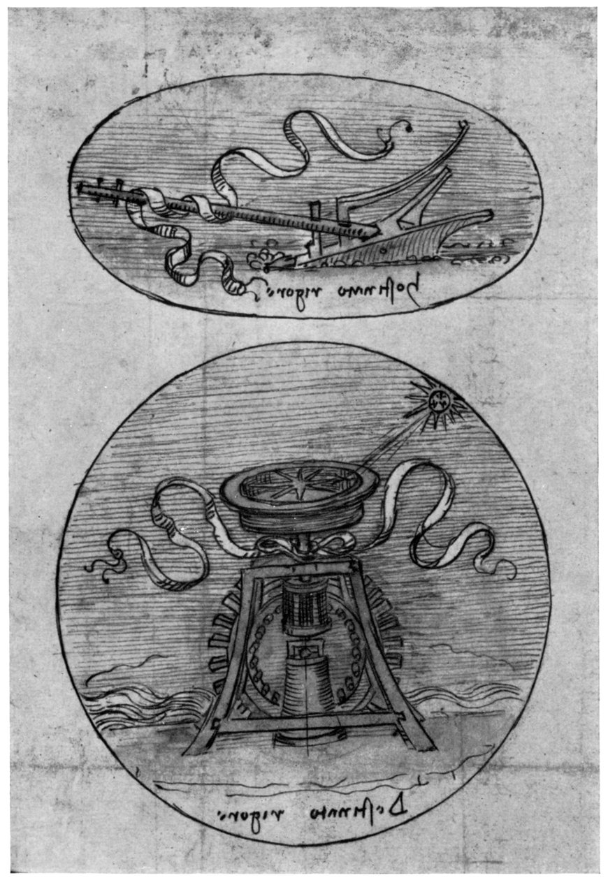 Emblème, Hostinato Rigore (détail), fin du XVe ou début du XVIe siècle - Leonardo da Vinci