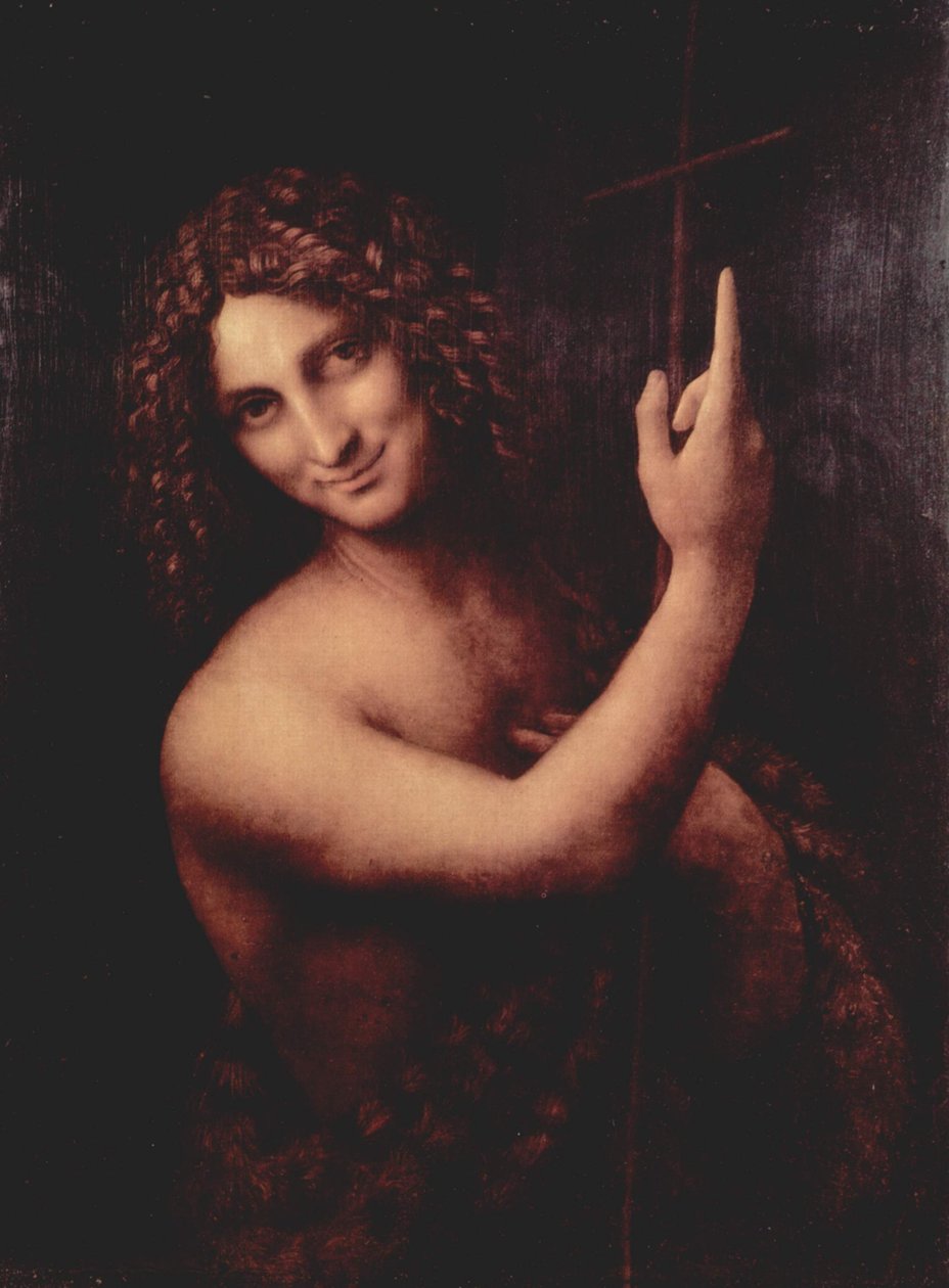 Français :  Saint Jean Baptiste Saint Jean Baptiste - Leonardo da Vinci