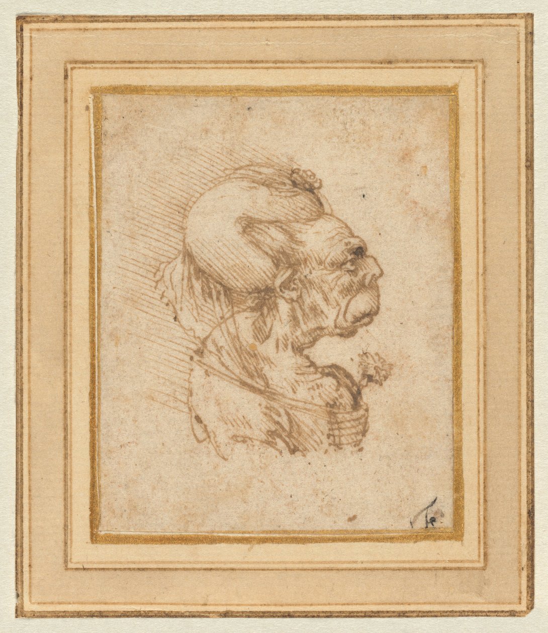 Tête grotesque d