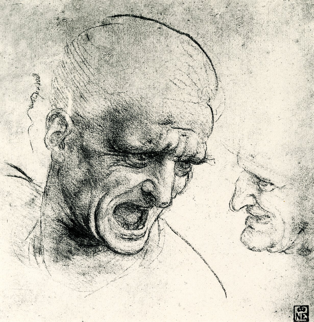 Études de tête - Leonardo da Vinci