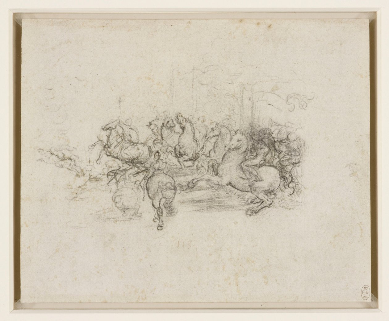 Léonard de Vinci - RCIN 912339, Une cavalcade vers 1503-4 - Leonardo da Vinci