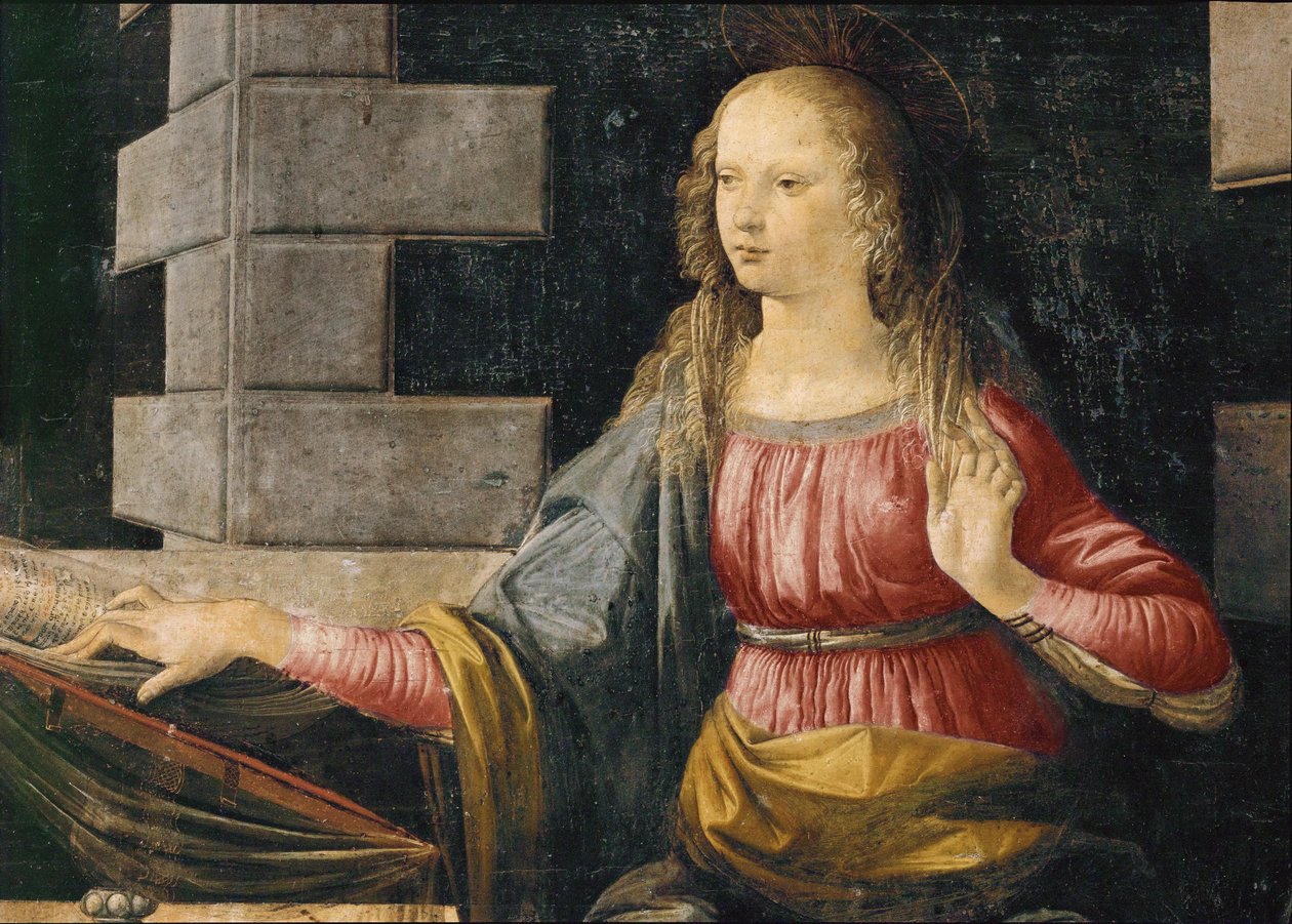 Sainte Marie (huile sur bois) - Leonardo da Vinci