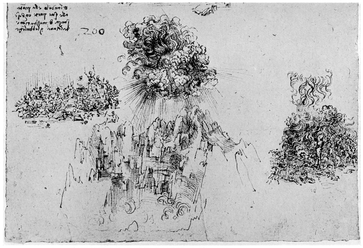 Esquisse du Jugement dernier - Leonardo da Vinci