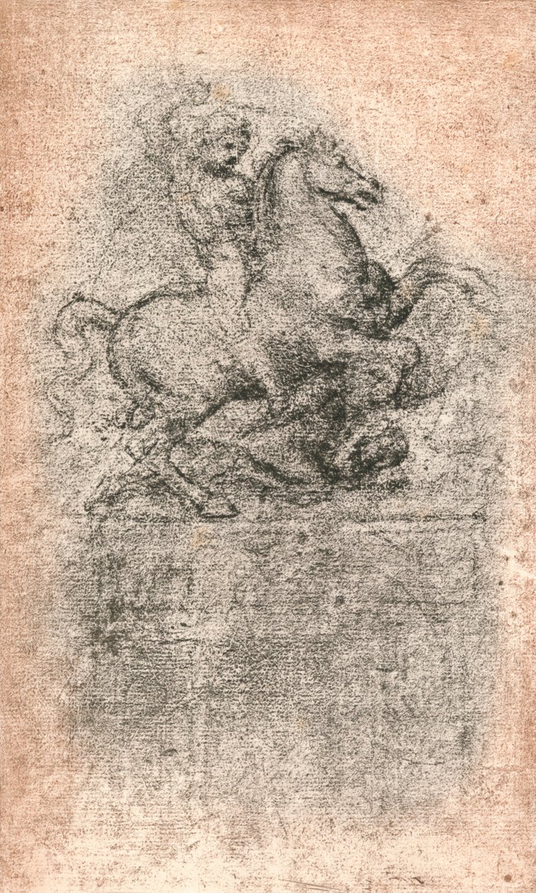 Étude pour le Monument Sforza, c1482-c1499 1883 - Leonardo da Vinci