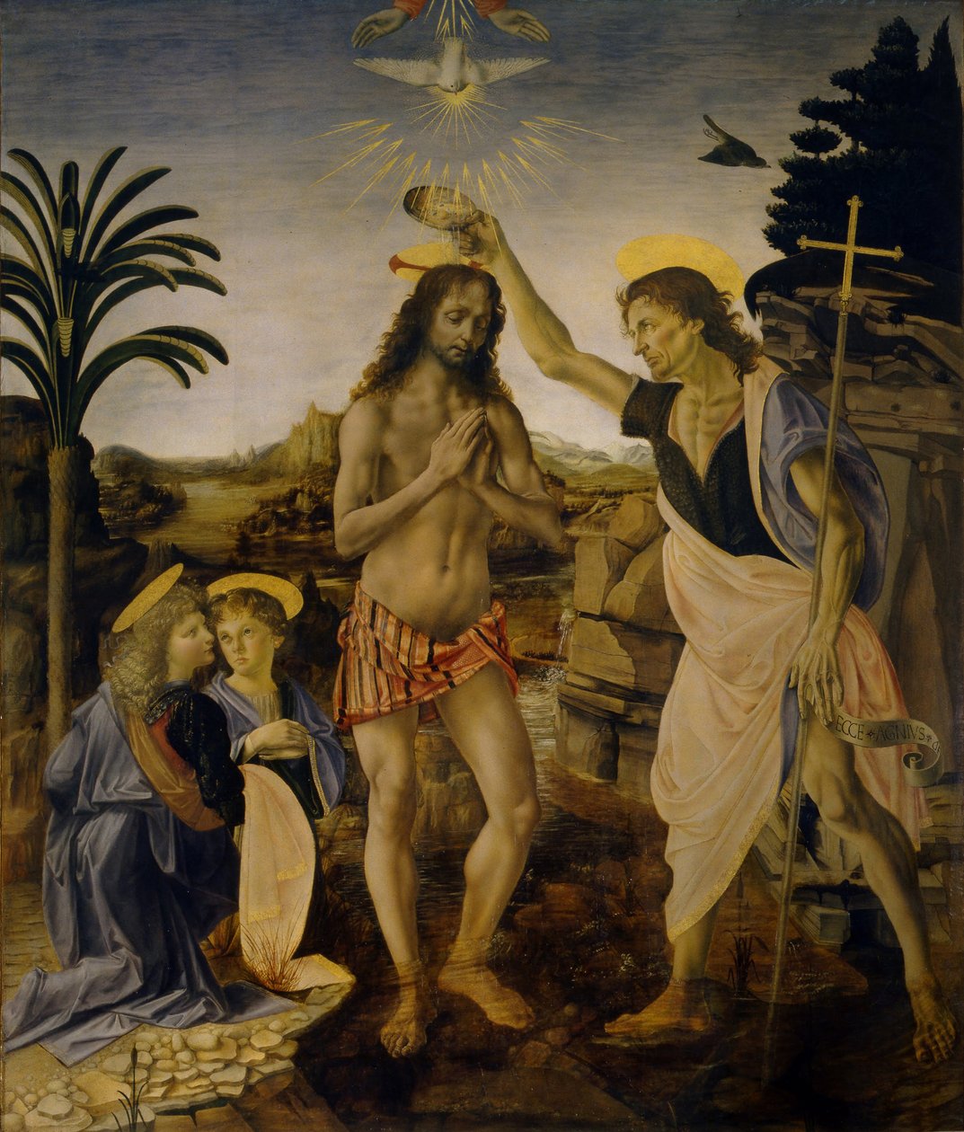 Le Baptême du Christ, vers 1470-1475 - Leonardo da Vinci