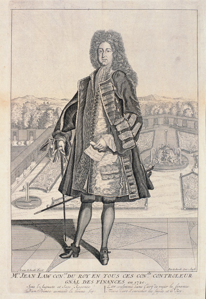 John Law (1671-1729) de Lauriston - Leonardus Schenk