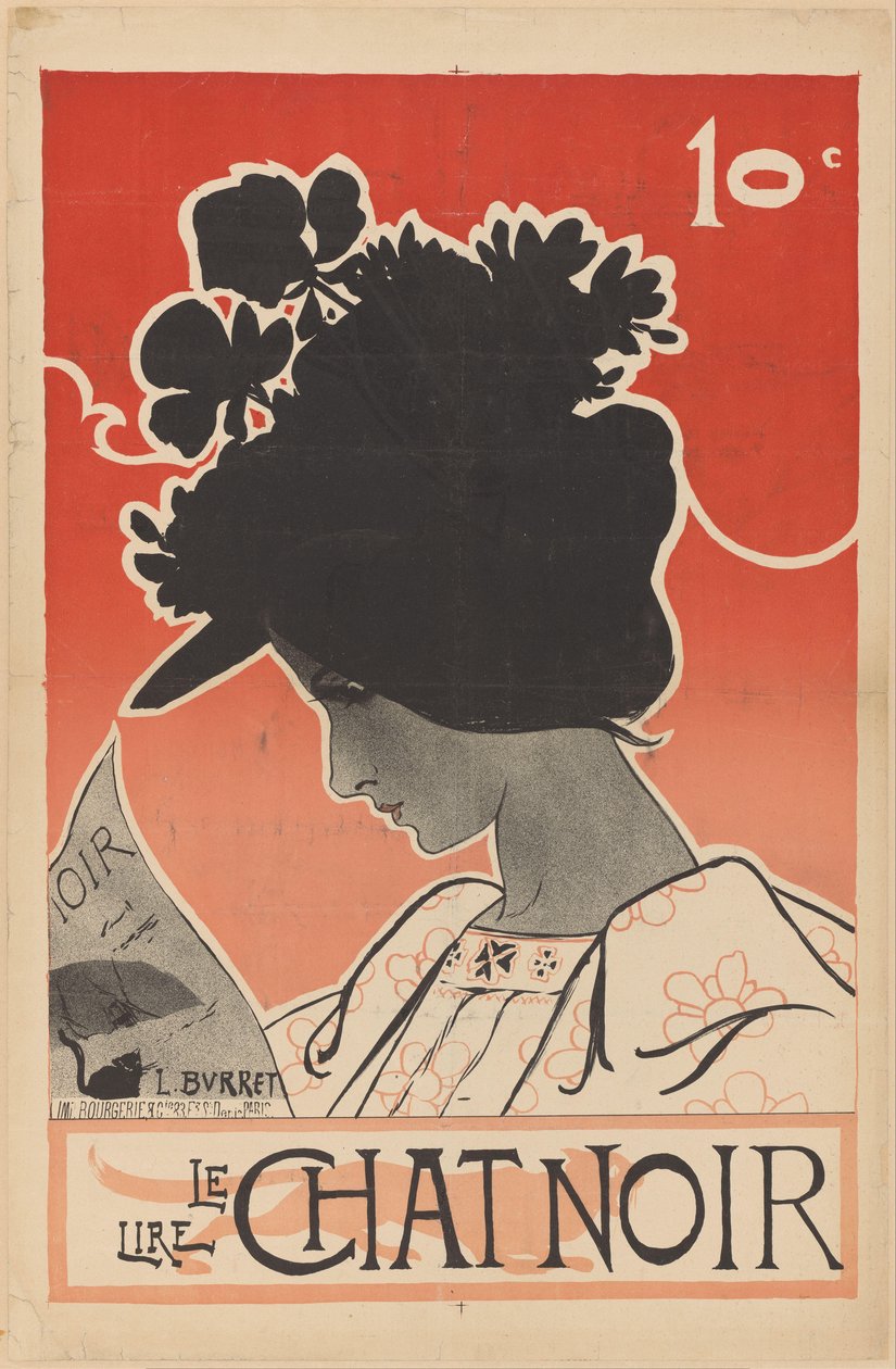 Affiche pour le magazine Le Chat Noir - Leonce Burret