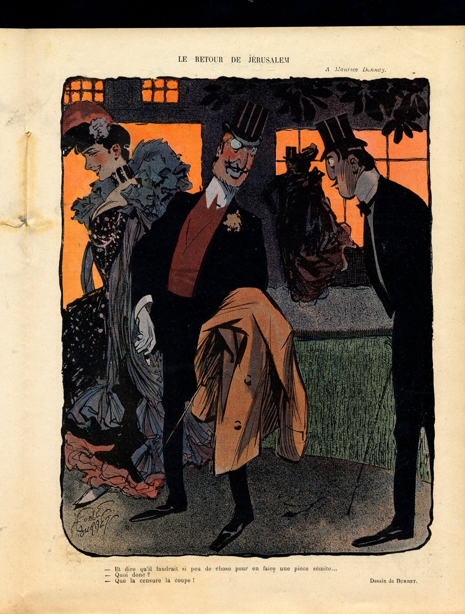 Illustration pour le magazine "Le Rire" - Leonce Burret