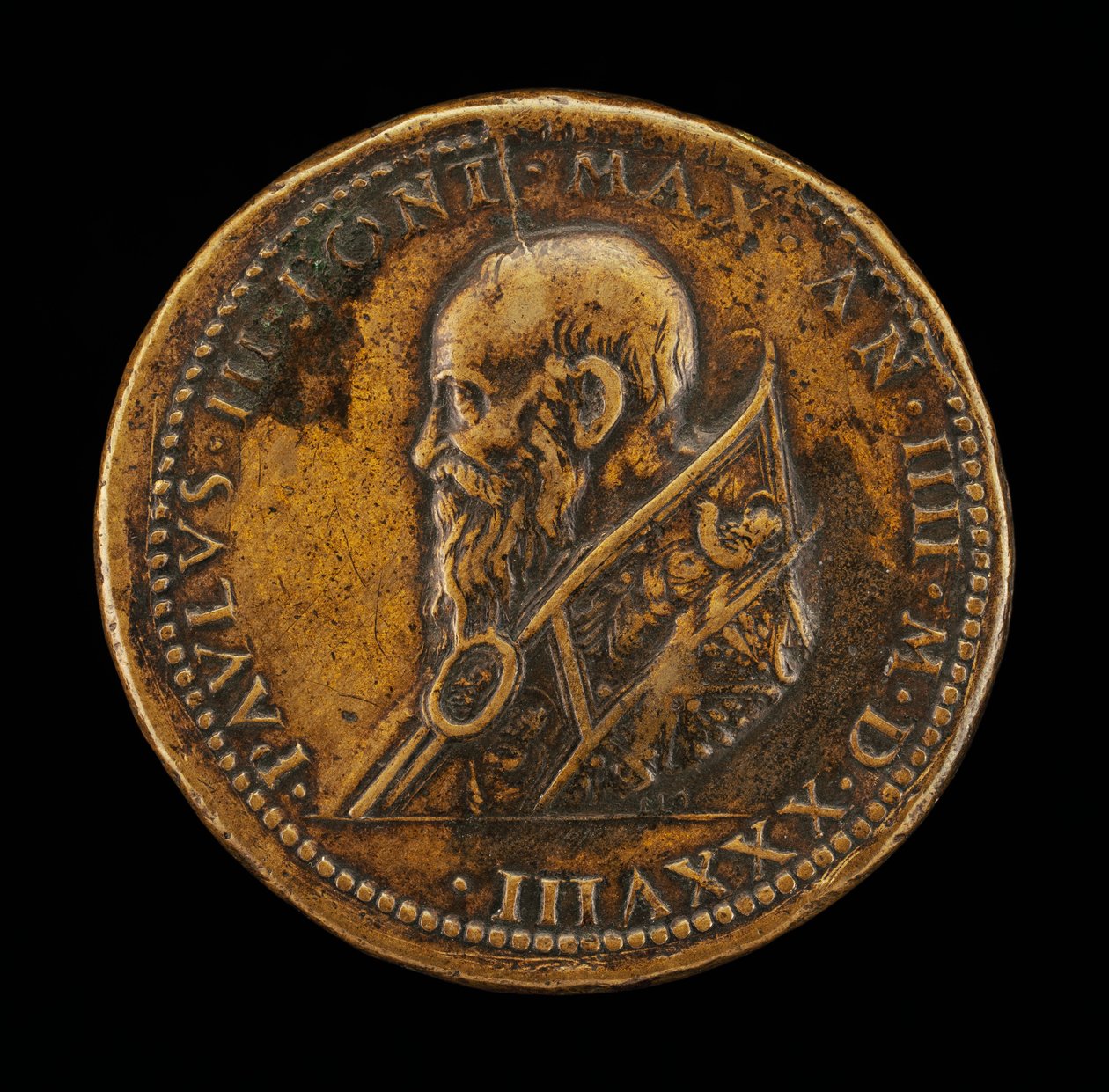 Paul III (Alessandro Farnese, 1468-1549), pape à partir de 1534 [avers] - Leone Leoni