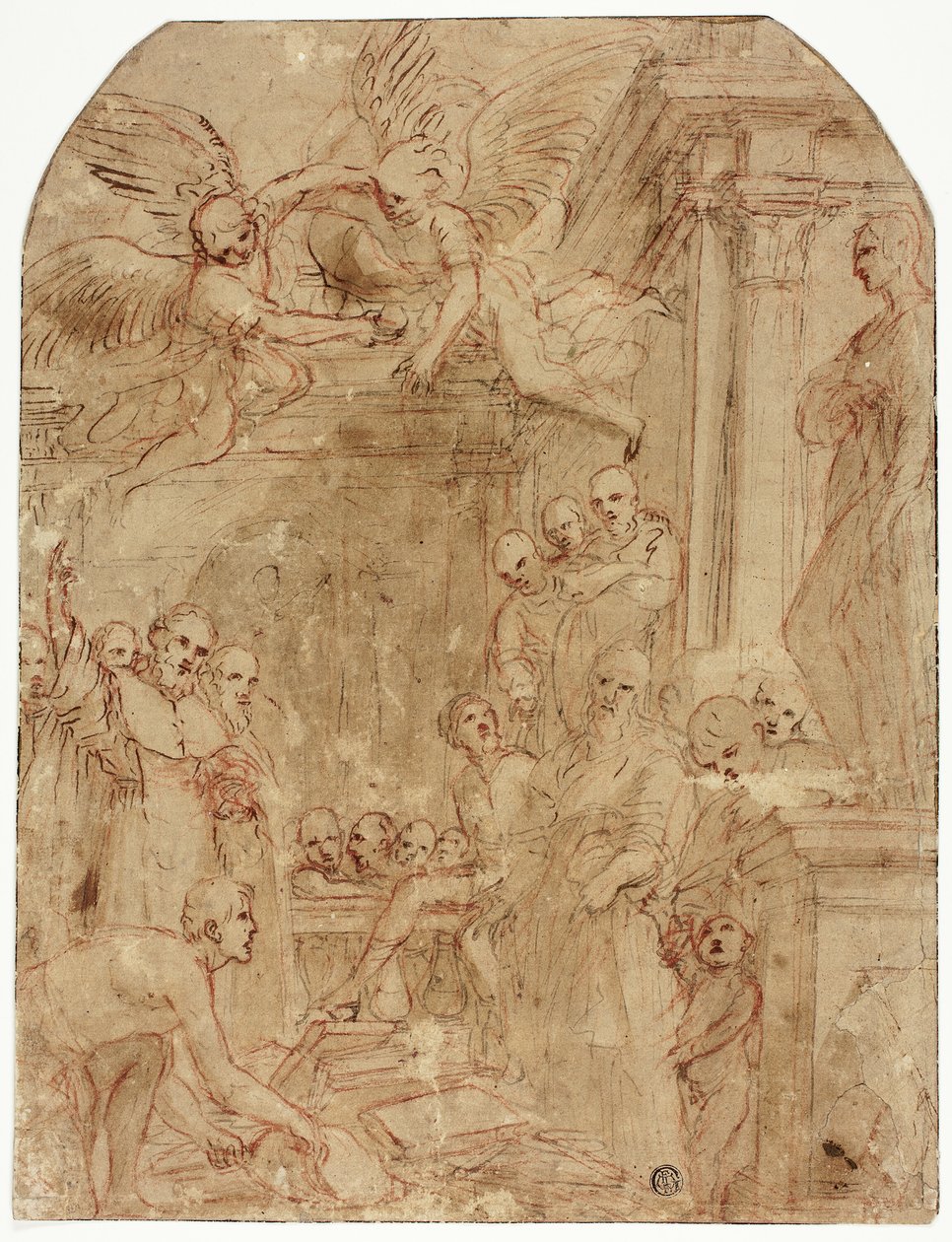 Étude pour le procès des livres de saint Dominique et des Albigeois par le feu - Leonello Spada