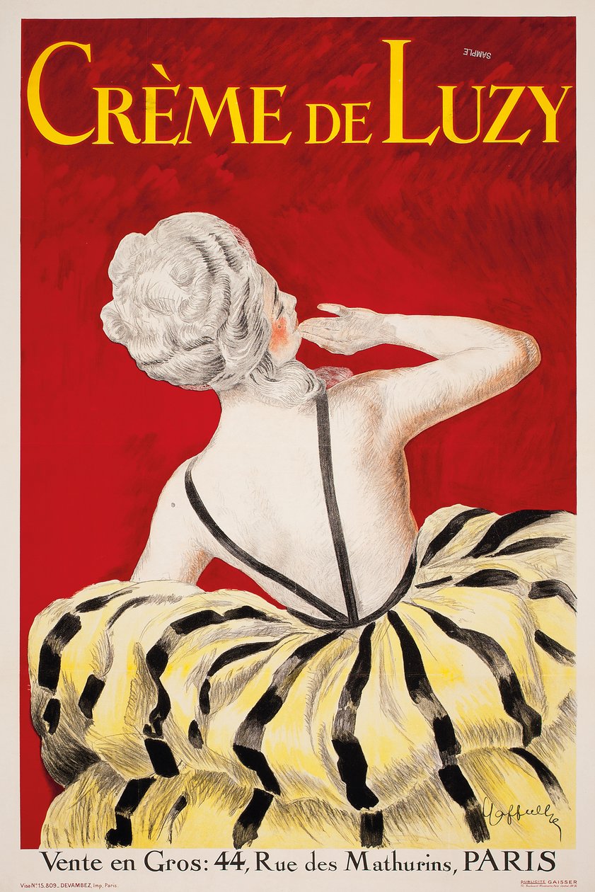 « Crème de Luzy », une affiche publicitaire pour la société de cosmétiques parisienne Luzy, 1919 - Leonetto Cappiello