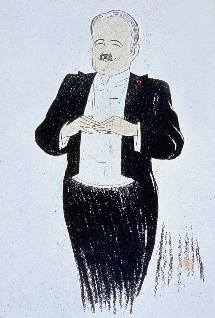 Marcel Prevost (1862-1941) romancier français, dessin de Cappiello 1905 - Leonetto Cappiello