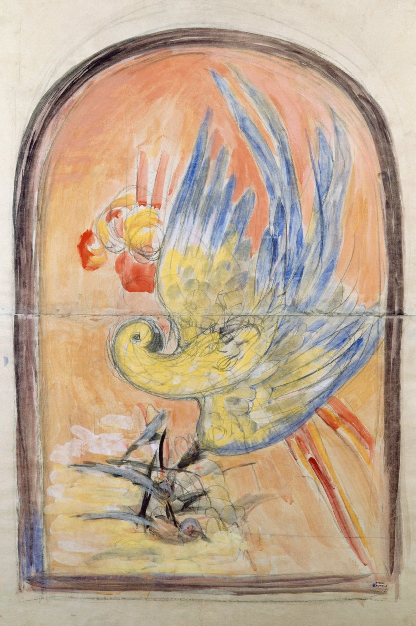 Dessin préparatoire pour le dos d