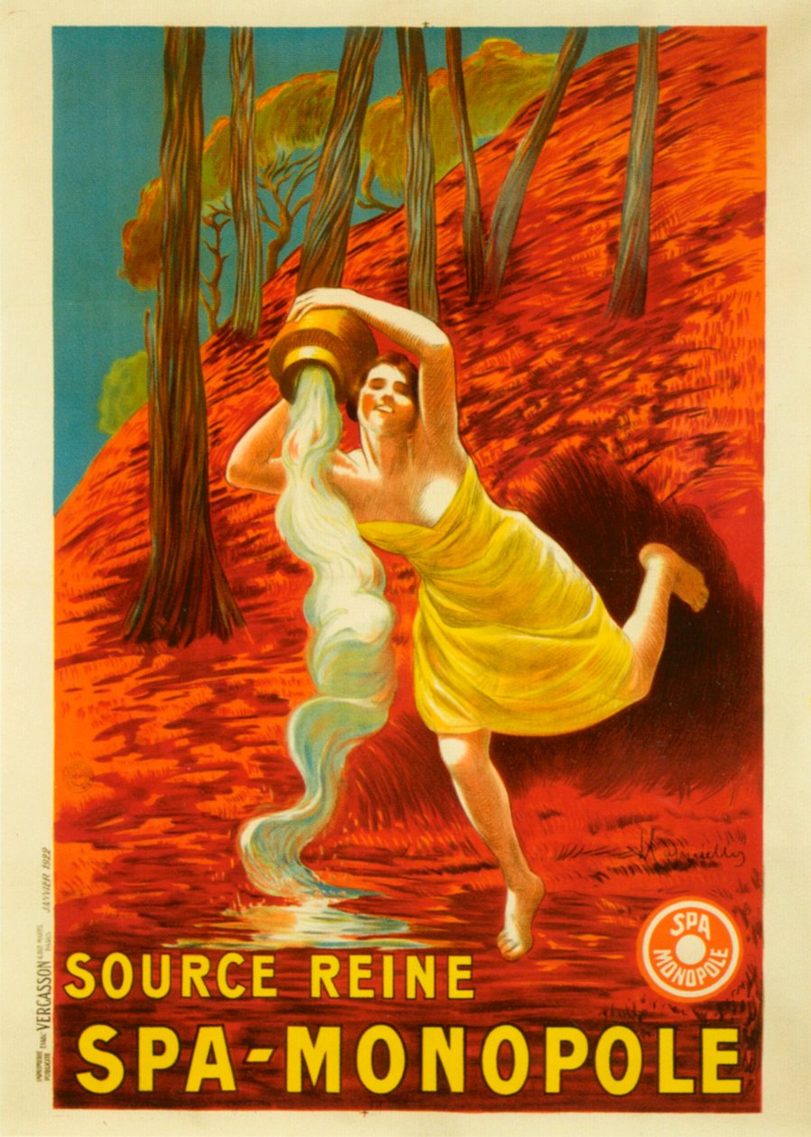 Source Reine Spa Monopole - Leonetto Cappiello
