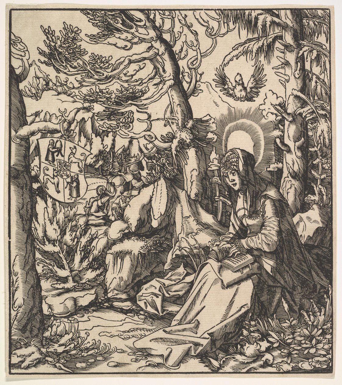Sainte Ita de Toggenburg, des Saints des Habsbourg, 1516-18 - Leonhard Beck