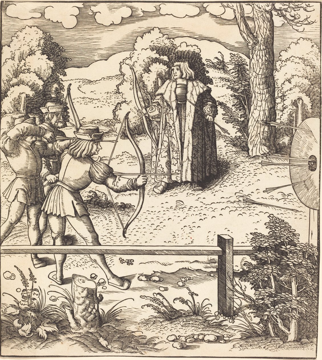 Le jeune roi blanc aux cibles - Leonhard Beck