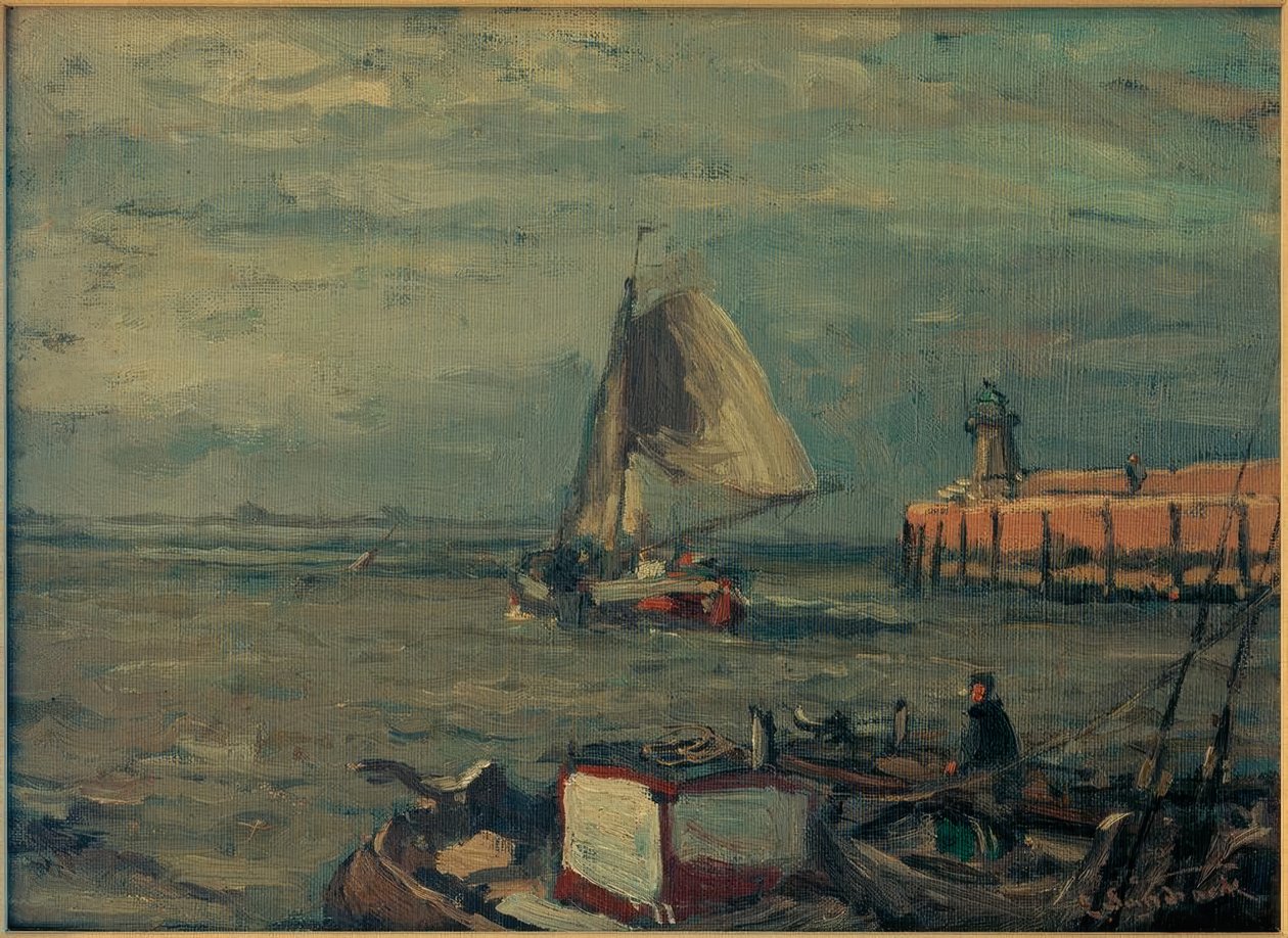 Jetée avec phare (Emden) II - Leonhard Sandrock