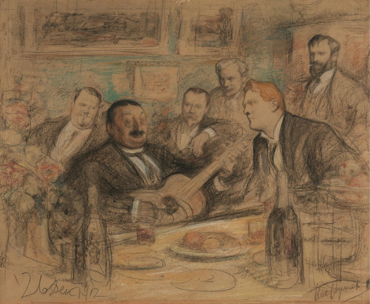Fête de la fête de Konstantin Korovin, 1912 - Leonid Osipovic Pasternak