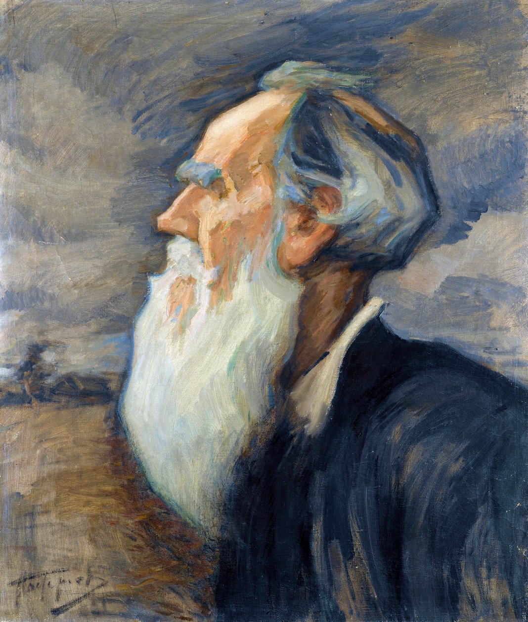 Portrait de Léon Tolstoï (1828-1910) - Leonid Osipovic Pasternak