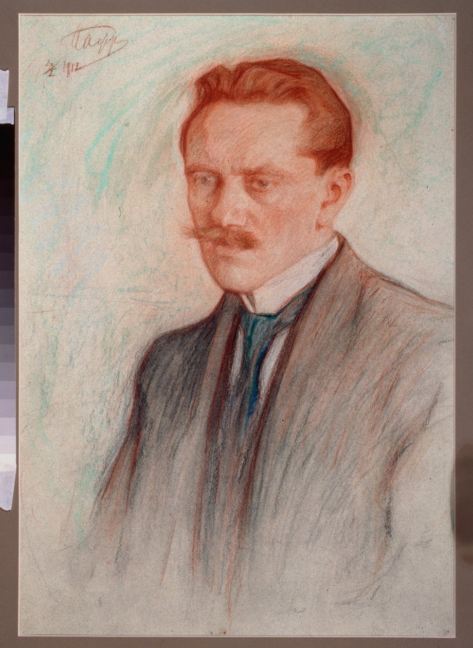 Portrait du poète Jurgis Baltrusaitis - Leonid Osipovic Pasternak
