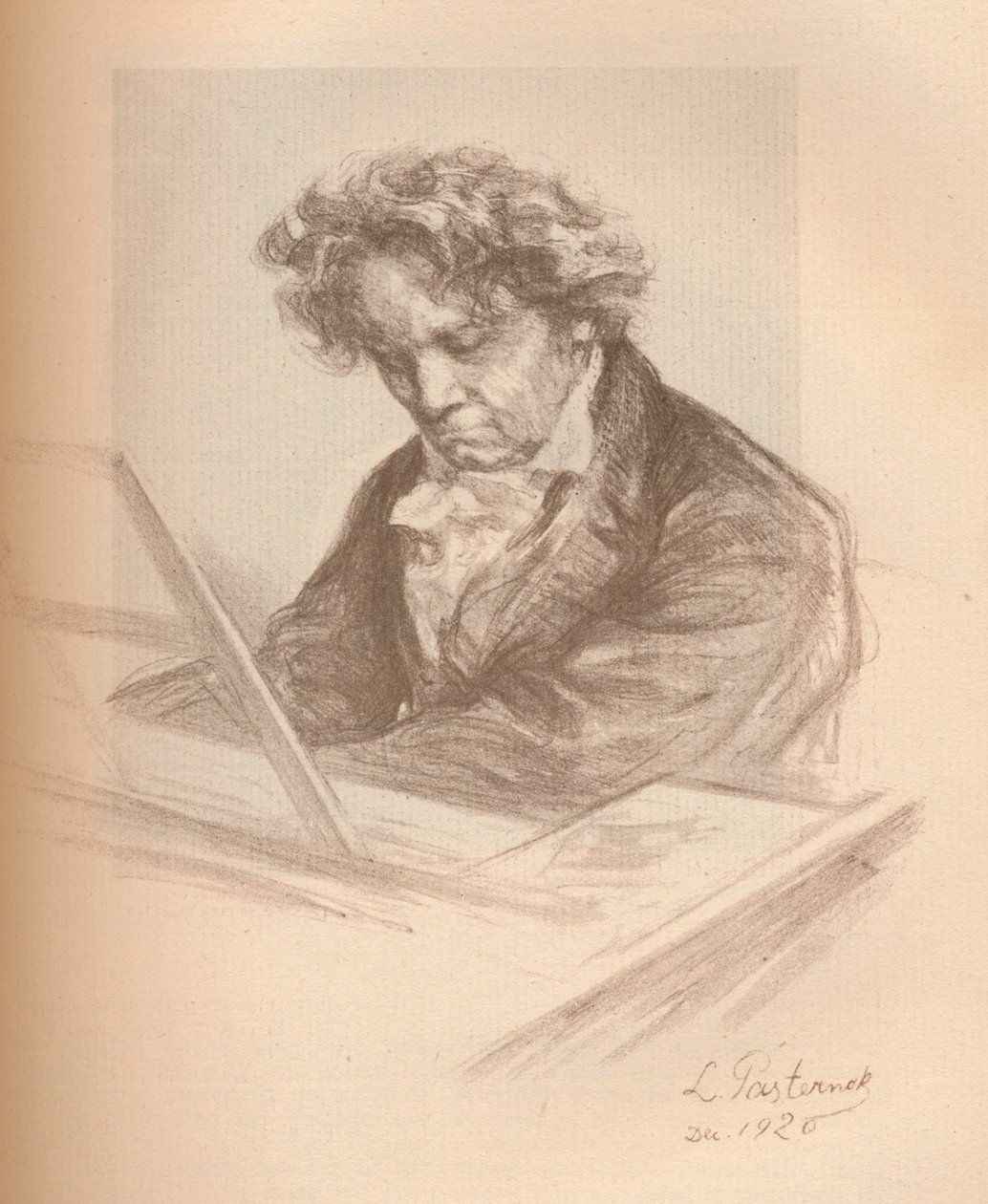Portrait de Beethoven, 1920 - Leonid Osipovic Pasternak