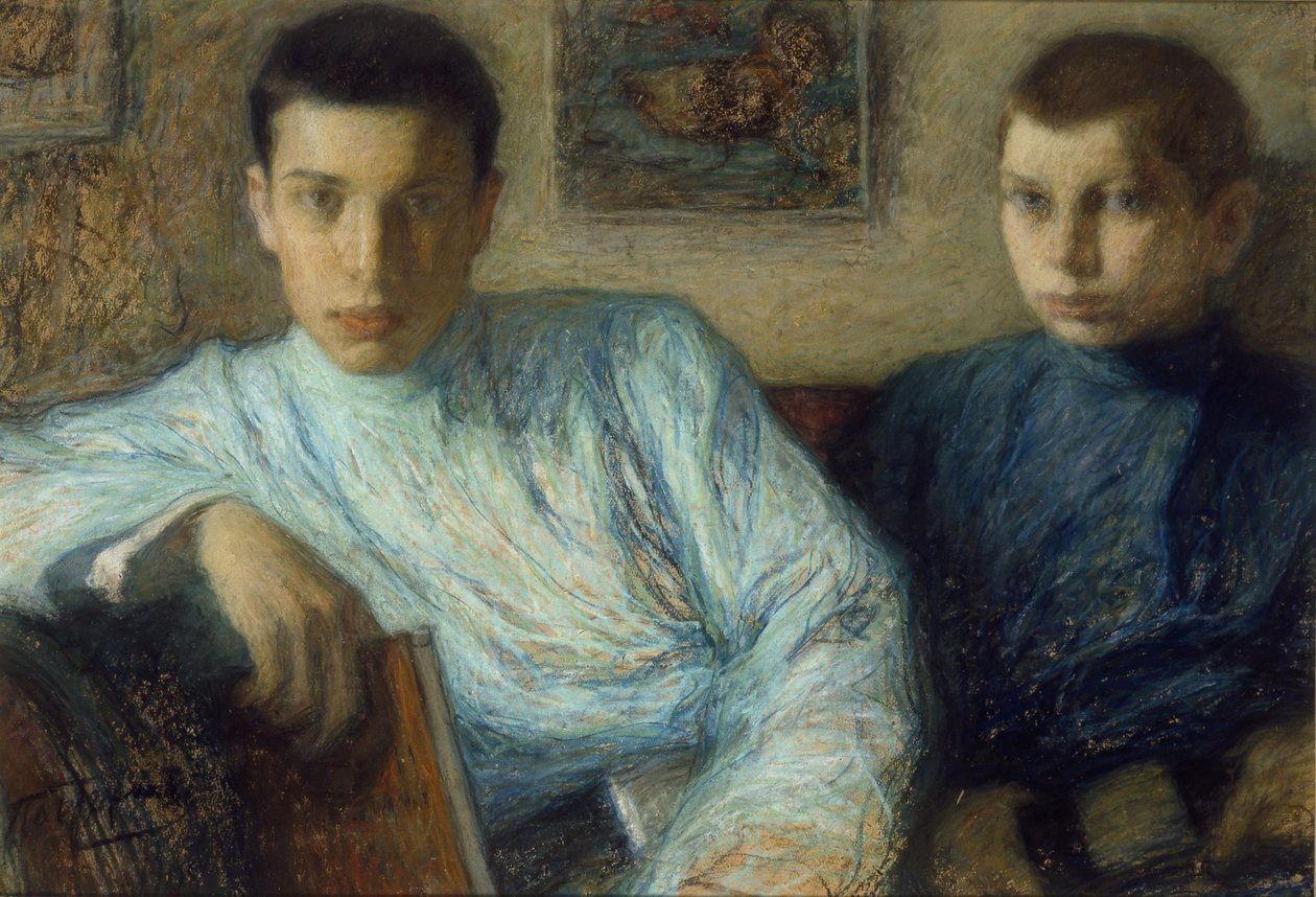 Portrait de Boris et Alexandre Pasternak - Leonid Osipovic Pasternak