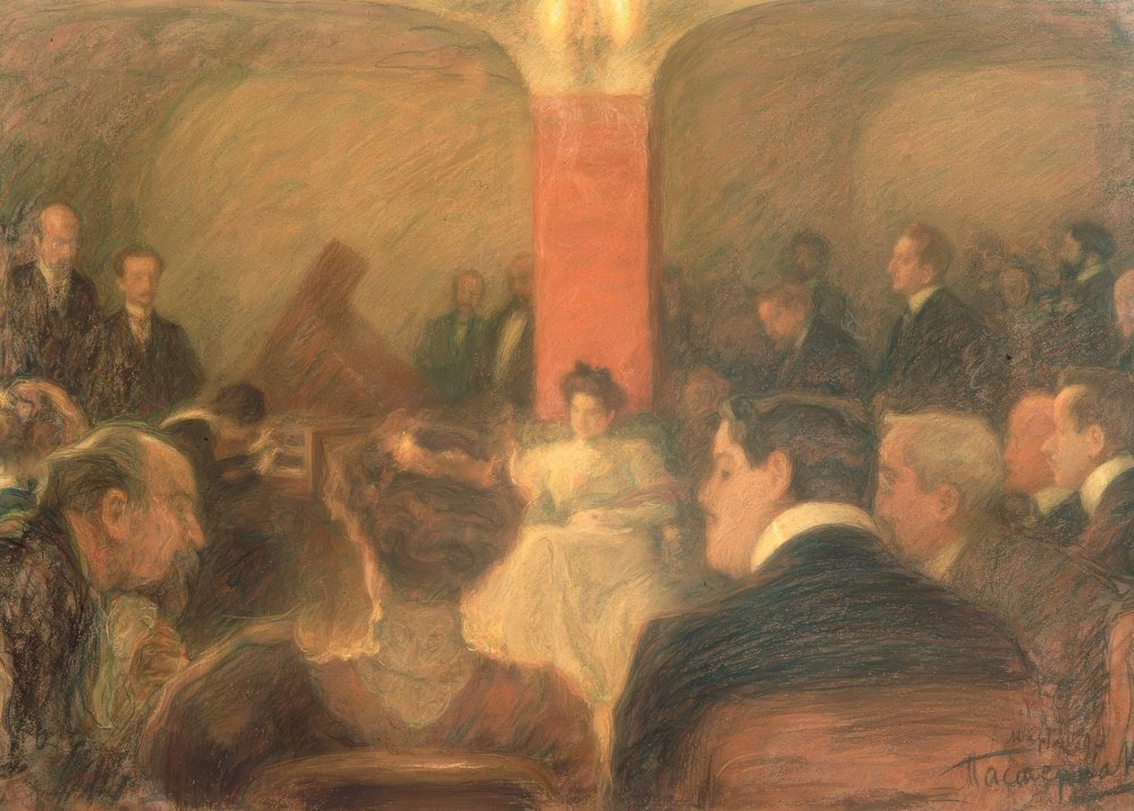 Concert de la claveciniste Wanda Alexandra Landowska (1879-1959) - Leonid Osipovic Pasternak