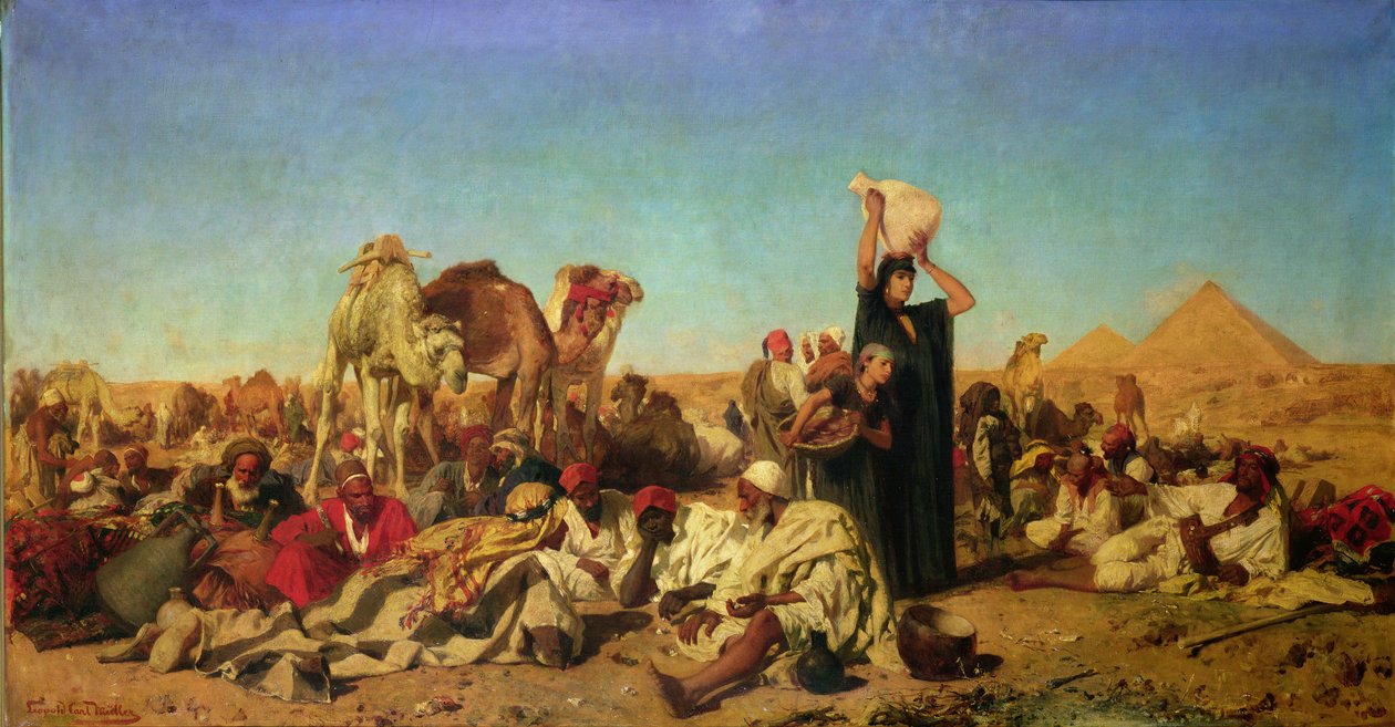 Campement Égyptien - Leopold Muller