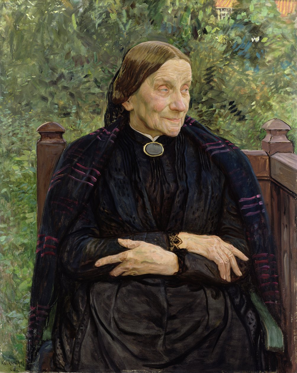 La mère de Lichtwark, 1908 - Leopold Karl Walter von Kalckreuth