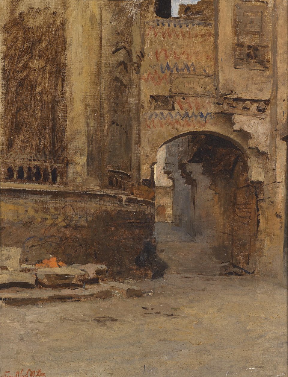 Arcade au Caire, rue Alfat-el-Hammam - Leopold Muller