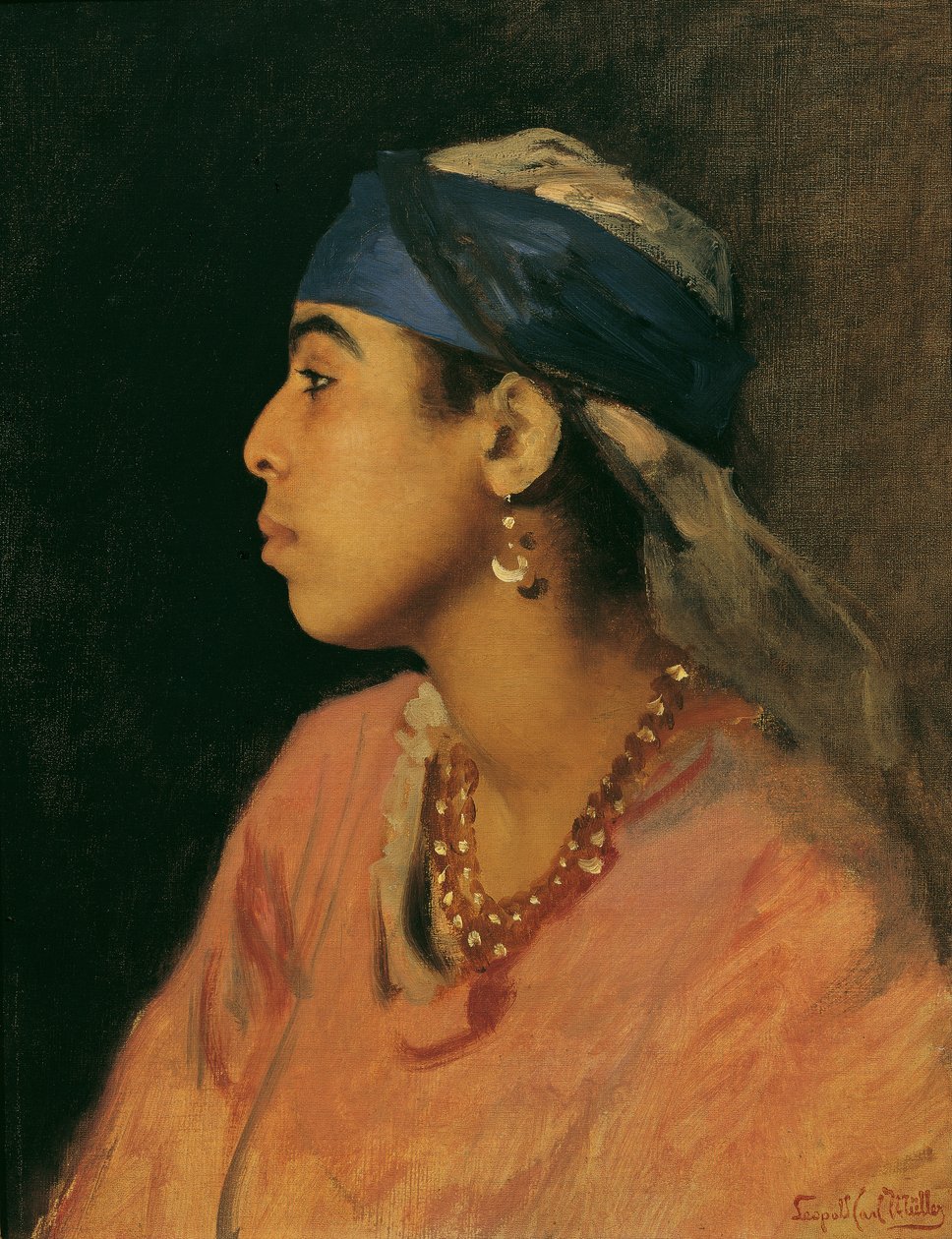 Chanteuse égyptienne - Leopold Carl Muller
