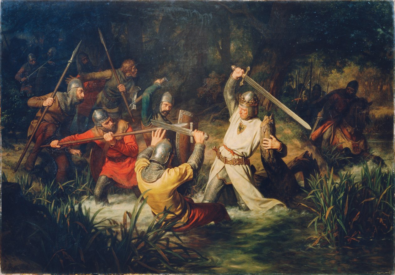 Rodolphe de Habsbourg en danger de mort, 1872 - Leopold Edler von Löffler Radymno