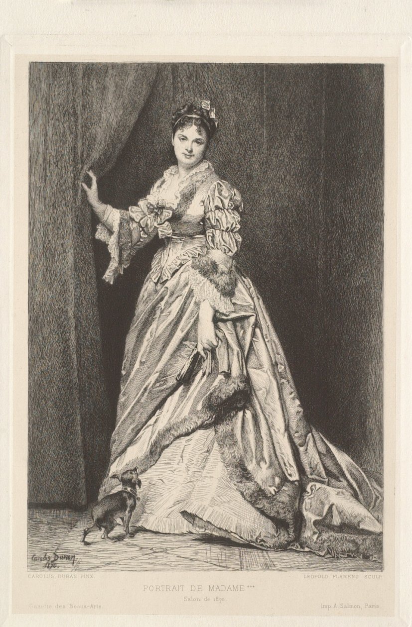 Portrait de Madame *** - Leopold Flameng