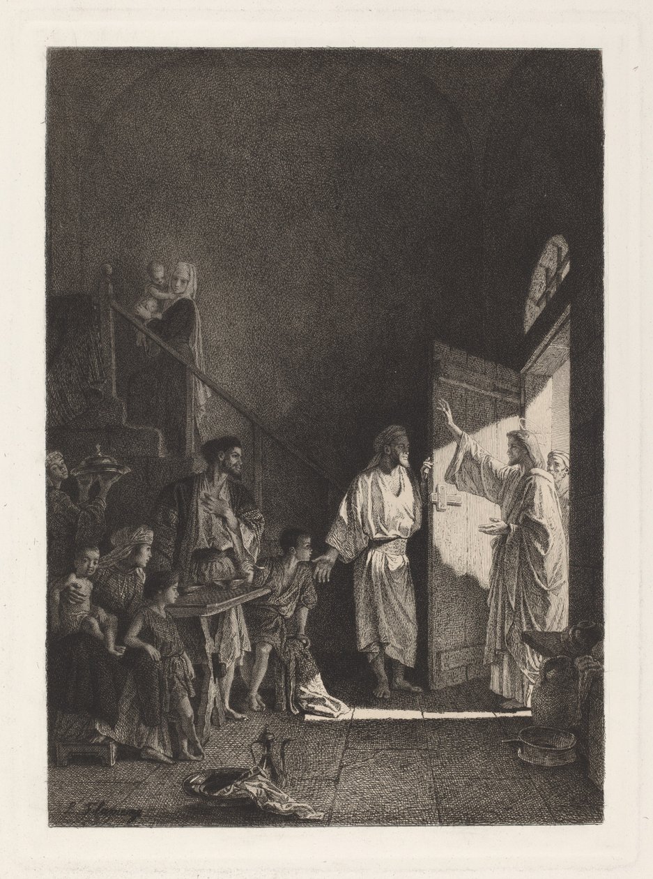 Une scène du Nouveau Testament - Leopold Flameng, after Alexandre Bida