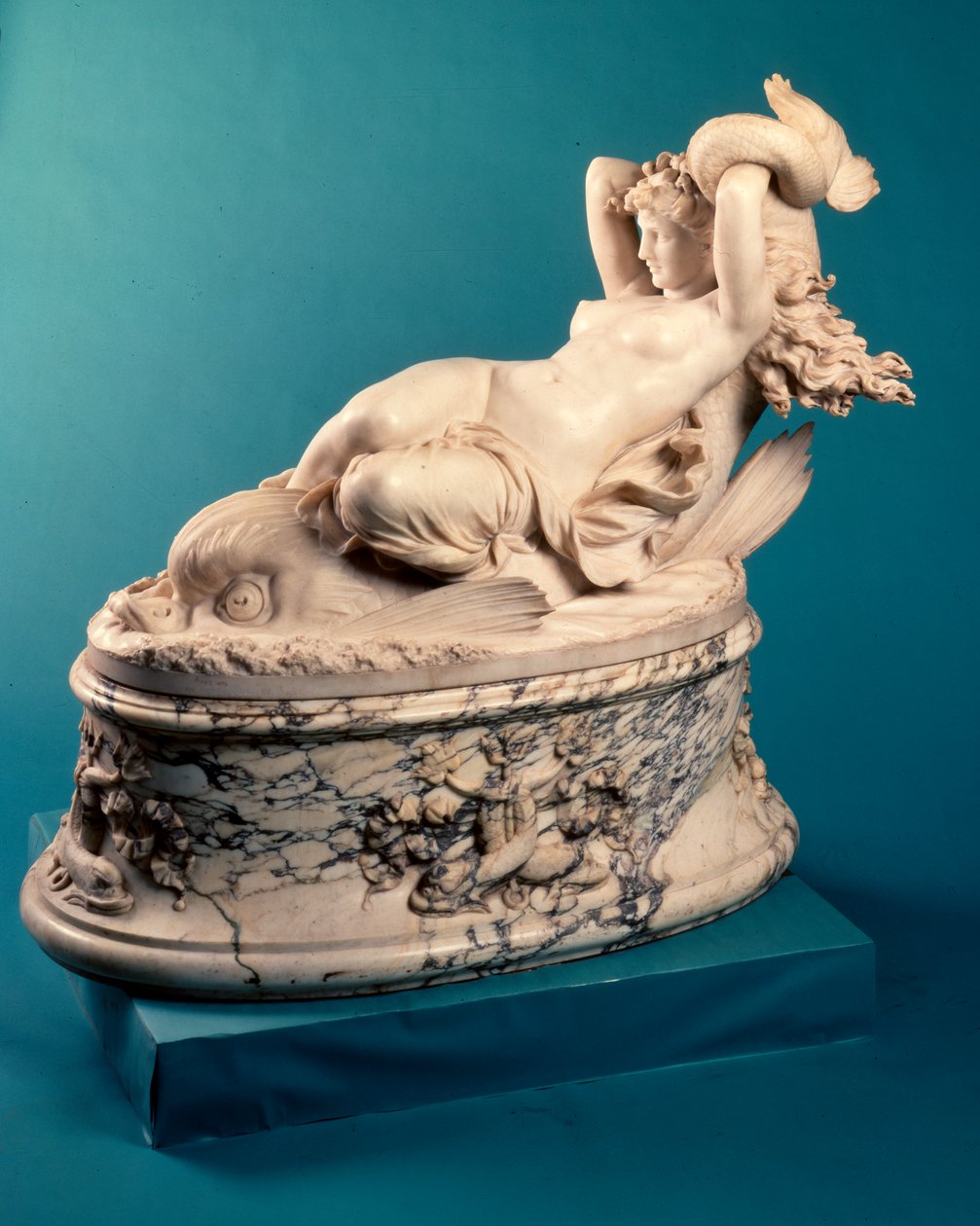 Galatée chevauchant un dauphin, vers 1880 - Leopoldo Ansiglione