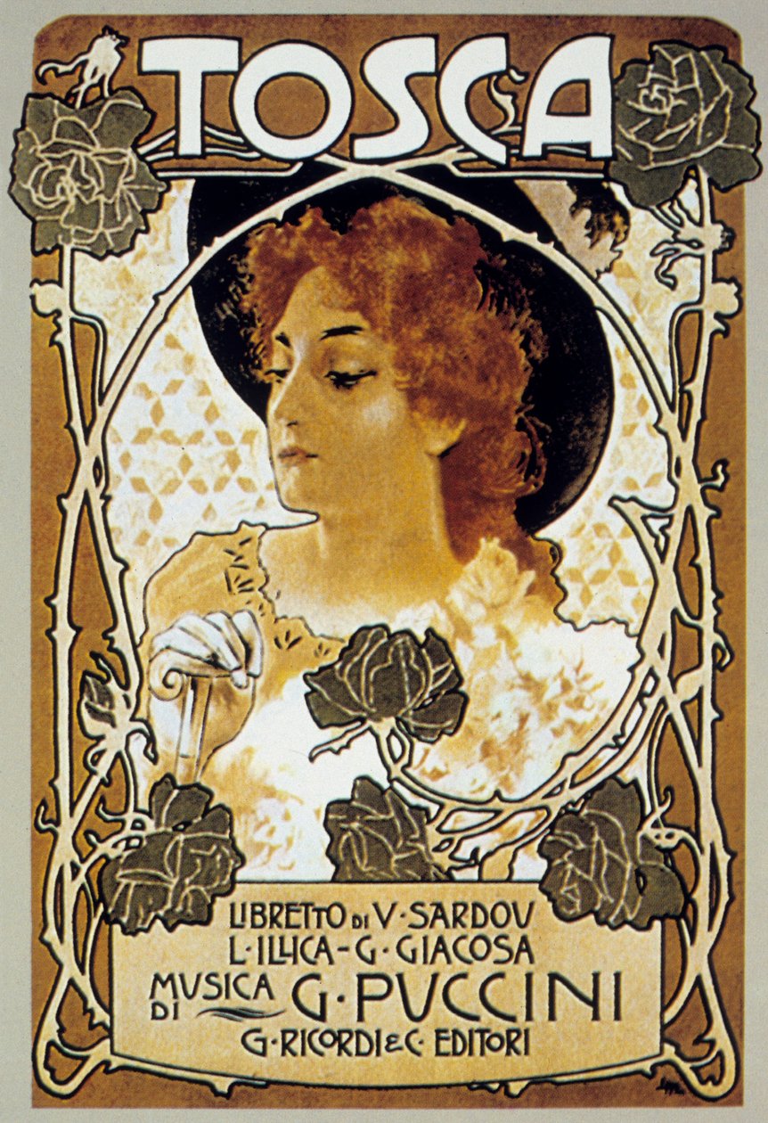 Couverture par Leopoldo Metlicovitz de la partition de l