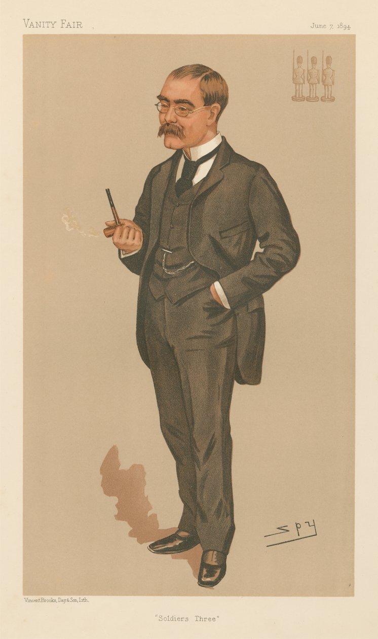 Soldats Trois, Rudyard Kipling (série Vanity Fair) - Leslie Matthew Spy Ward