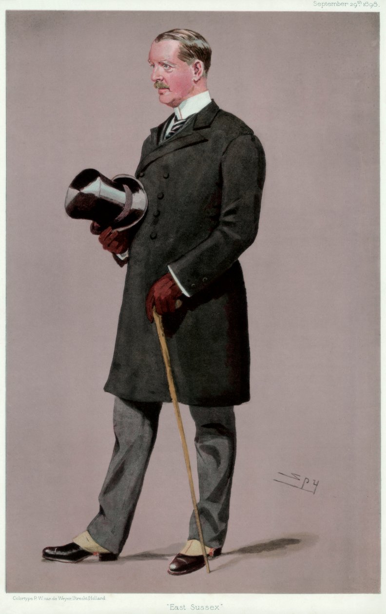 East Sussex, Colonel Brookfield, soldat et politicien britannique, 1898 - Leslie Matthew Ward