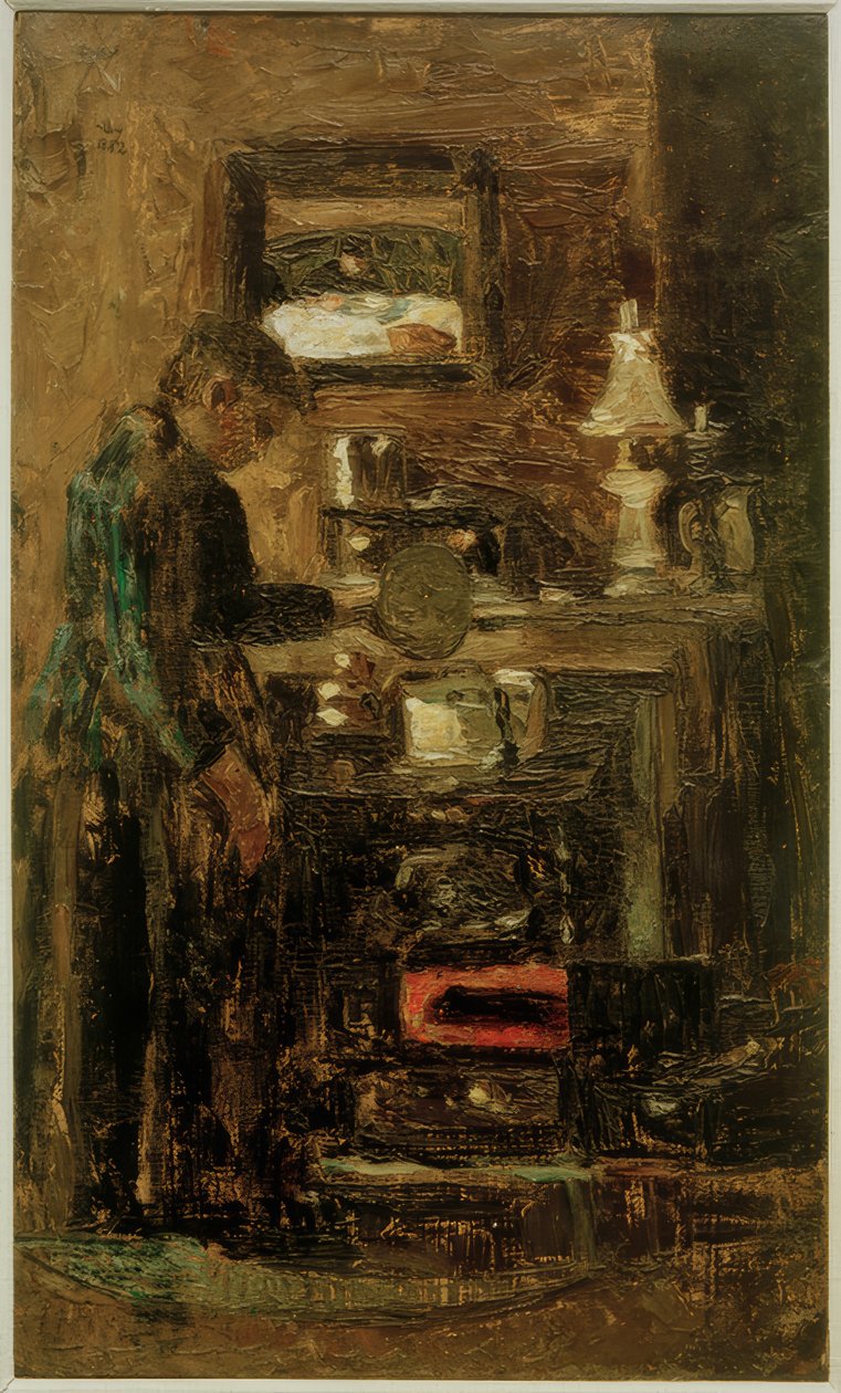 Femme au fourneau - Lesser Ury