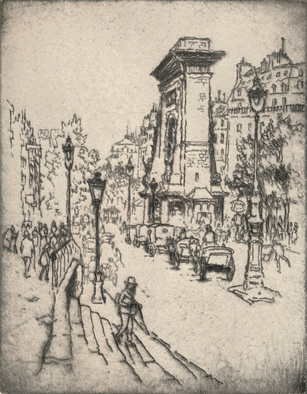 La Porte Saint-Denis, 1915 - Lester George Hornby