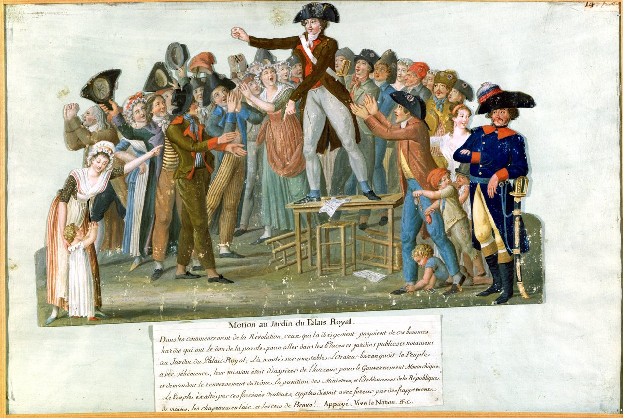 Mouvement dans le jardin du Palais-Royal, juillet 1789 - Lesueur Brothers