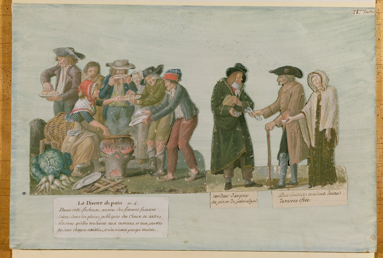 La famine du pain et le prêteur sur gages - Lesueur Brothers