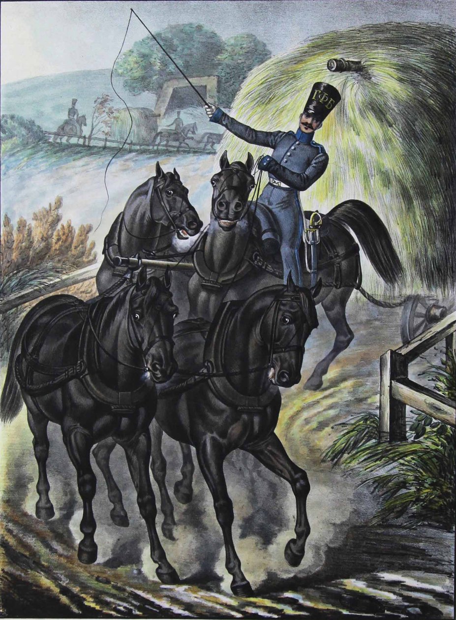Soldat de la brigade du train de ravitaillement des gardes, 1829 - Lev Alexandrovich Belousov