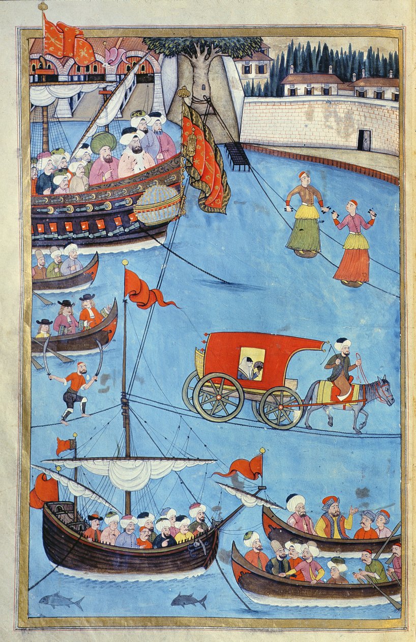 Festival nautique devant le sultan Ahmed III (1673-1736) de 