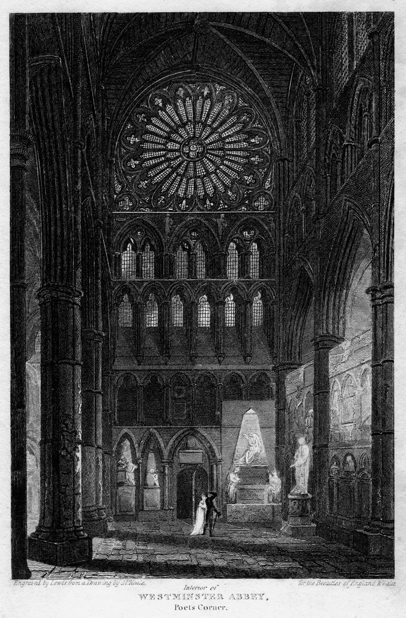 Coin des Poètes, Abbaye de Westminster, Londres, 1815 - Lewis