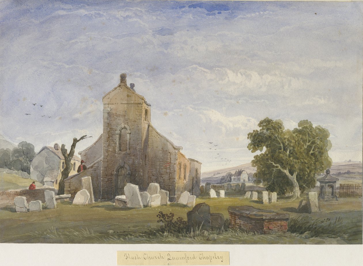 Chapelle de Flash: aquarelle, nd [c1830-1840] - Lewis John Wood