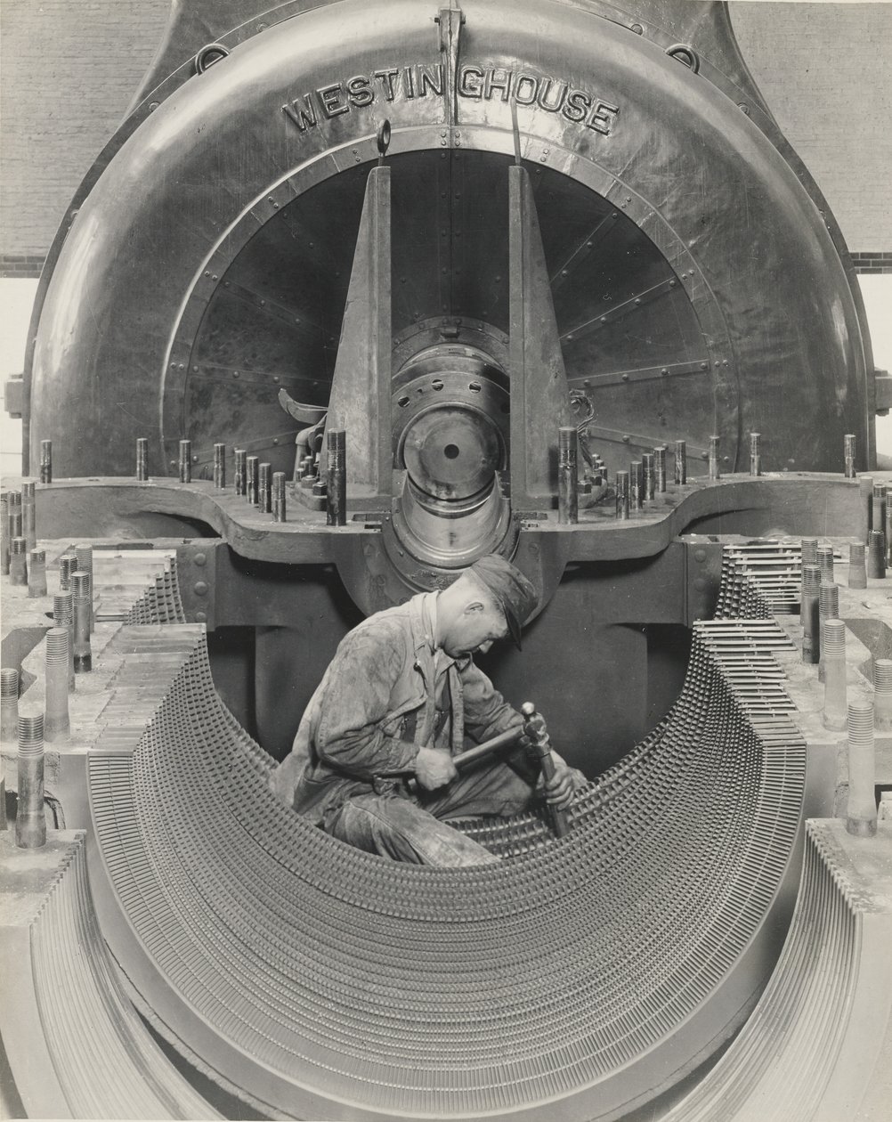 Le cœur de la turbine - Lewis W. Hine